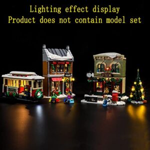 GEAMENT LED Light Kit Compatible with Holiday Main Street - Lighting Set for Creator 10308 Building Model (Model Set Not Included)