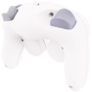 eXtremeRate White Faceplate Backplate for Nintendo Gamecube Controller, DIY Replacement Front Back Housing Shell Cover with Buttons for Nintendo Gamecube Controller - Controller NOT Included