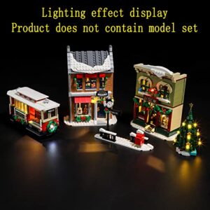 GEAMENT LED Light Kit Compatible with Holiday Main Street - Lighting Set for Creator 10308 Building Model (Model Set Not Included)