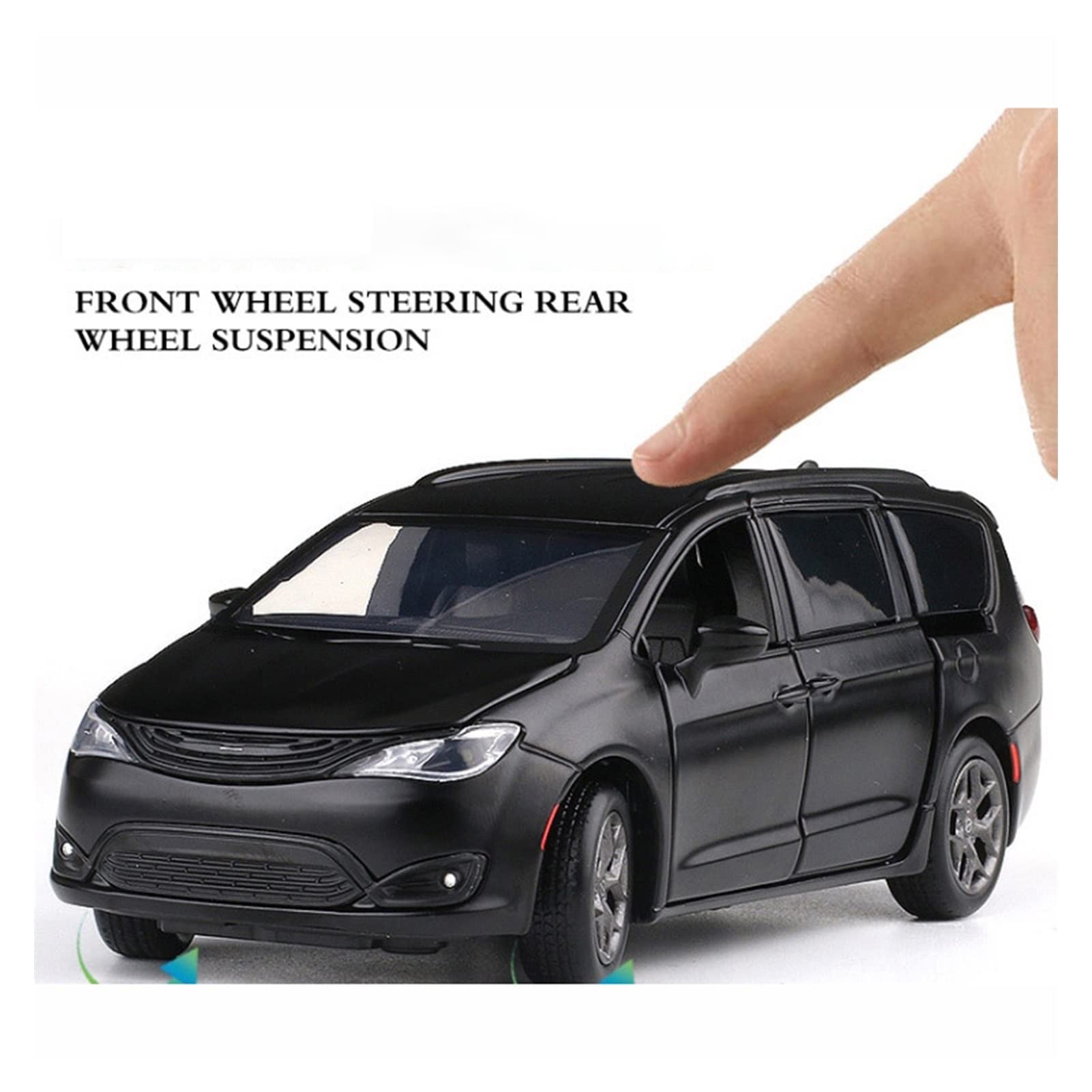 ROHKUS Pull Back Children Birthday Gift Boys for Toys 1:32 for Chrysler Pacifica Van Alloy Toy Car Diecast MPV Model Sound Light (Size : B)