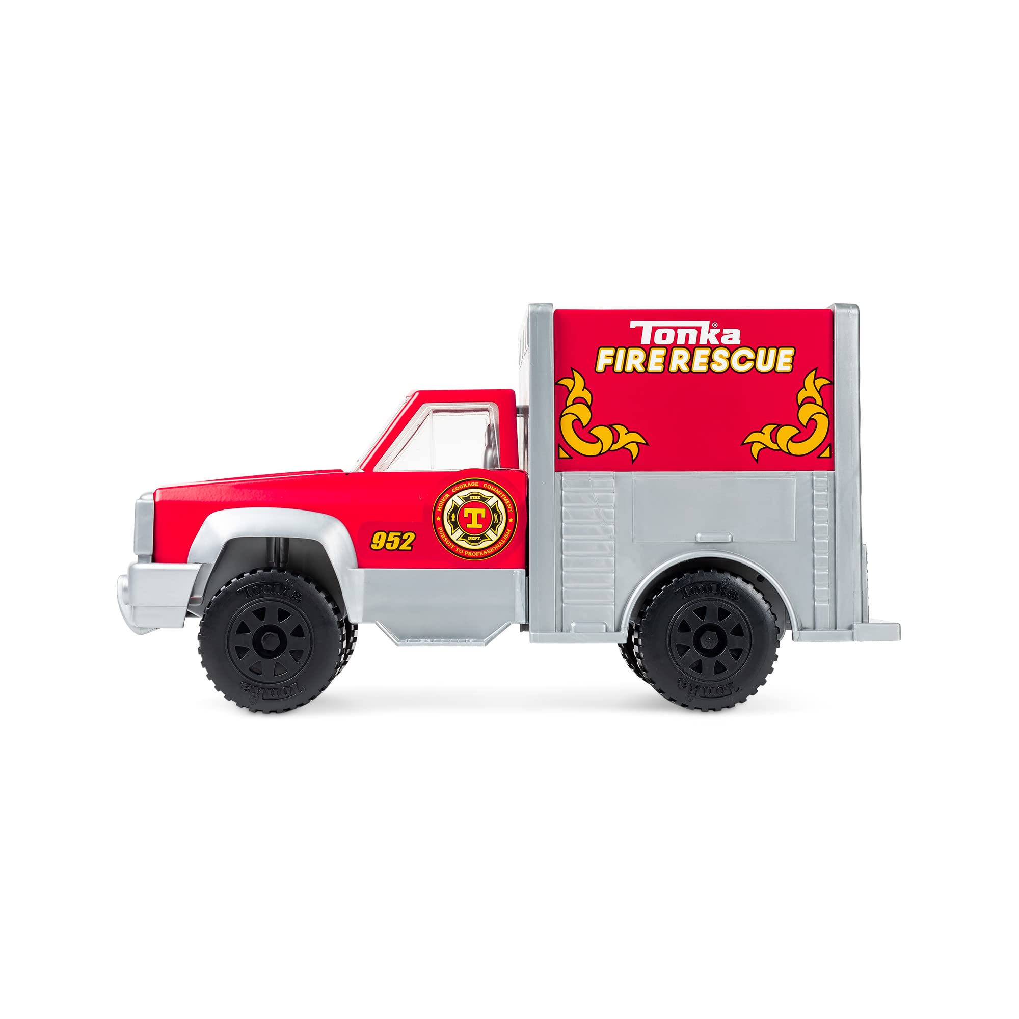 Tonka 06189 Steel Classics Rescue Truck, Kids Construction Toys for Boys and Girls, Vehicle Toys for Creative Play, Toy Trucks for Children Aged 3 +