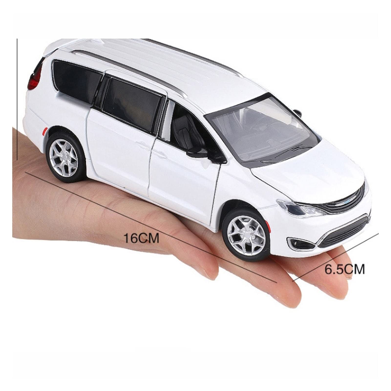 ROHKUS Pull Back Children Birthday Gift Boys for Toys 1:32 for Chrysler Pacifica Van Alloy Toy Car Diecast MPV Model Sound Light (Size : B)