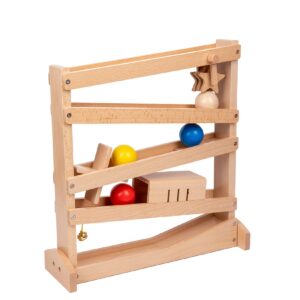 Adena Montessori Tracker Ball Drop Toys Wooden Toys for 1 2 3 Years Old Toddlers Montessori-Inspired Toys for Babies