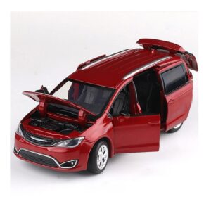 ROHKUS Pull Back Children Birthday Gift Boys for Toys 1:32 for Chrysler Pacifica Van Alloy Toy Car Diecast MPV Model Sound Light (Size : B)