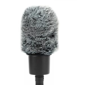 PhantAccy Pop Filter/Windscreen for Audio-Technica AT-2020 AT-2035 AT-2040 AT-2040 AT-2050 AT-2500 AT-4040 Microphones, Furry Mic Cover for Wind and Ambient Noise Reduction (Furry-BlackWhite)