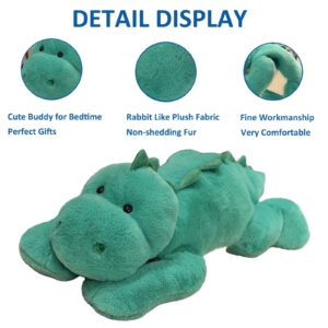 Hronsa Weighted Stuffed Animals, 19.7in 3.3lbs Weighted Dinosaur Plush Cute Dinosaur Stuffed Animals Toy Weighted Plush Animals Pillow for Adults Boys Girls