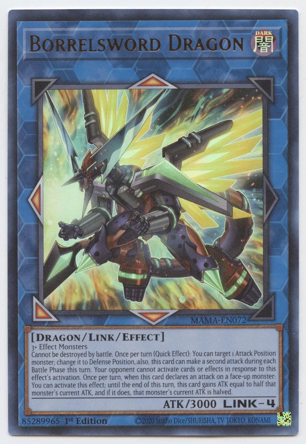 Borrelsword Dragon - MAMA-EN072 - Ultra Rare - 1st Edition