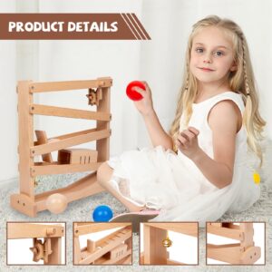 Adena Montessori Tracker Ball Drop Toys Wooden Toys for 1 2 3 Years Old Toddlers Montessori-Inspired Toys for Babies