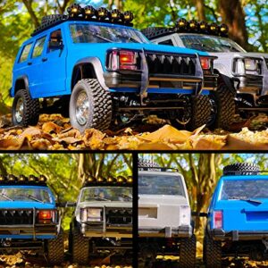 Goolsky RC Rock Crawler, 1:12 Scale Remote Control Car, 4WD Off Road RC Truck, 2.4Ghz All Terrains Climbing Vehicle, RC Car with LED Lights for Kids and Adults, Include 2 Batteries (Blue)