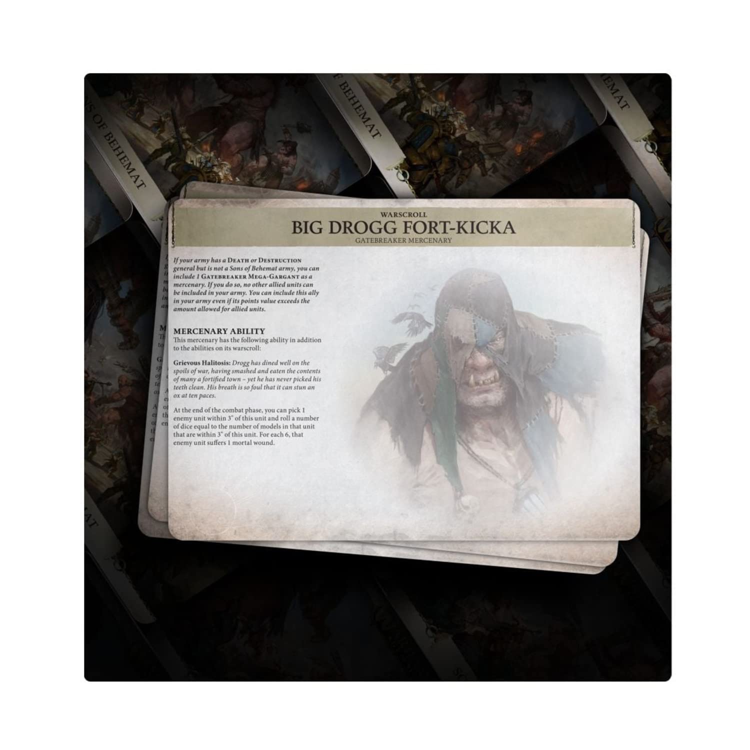 Games Workshop Warhammer Age of Sigmar: Warscroll Cards - Sons of Behemat