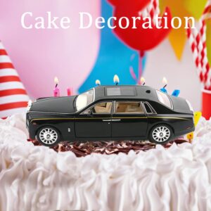 1/24 Diecast Car Model Rolls-Royce Phantom Toy Car, Alloy Collectible Phantom Replica Pull Back Model Car Vehicles with Sound and Light for Kids Boys Girls Birthday Gift