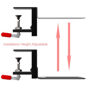 Hikig Steel Clamp-on Joystick Mount Designed ONLY for Logitech G Extreme 3D PRO Joystick for Windows, Adjustable Durable Steel Desk Mount Holder for Flight Joystick (Flight Joystick Not Included)