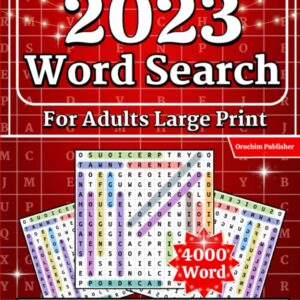 4000 Word Search for Adults Large Print (200 Themed Puzzles): Big Puzzle Books for Adults - Anti eye strain, keep brain working for Adults,Seniors & Teens (wordsearch book for adults)