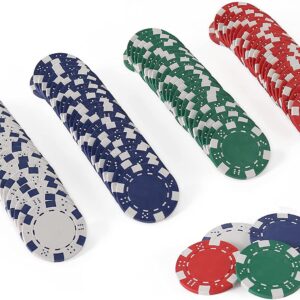 LUOBAO Poker Chips,Poker Chips Set for Card Board Game,11.5 Gram,for Texas Hold'em, Blackjack,Card Club or Late Night Poker Games