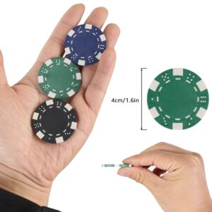 LUOBAO Poker Chips,Poker Chips Set for Card Board Game,11.5 Gram,for Texas Hold'em, Blackjack,Card Club or Late Night Poker Games