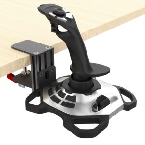 Hikig Steel Clamp-on Joystick Mount Designed ONLY for Logitech G Extreme 3D PRO Joystick for Windows, Adjustable Durable Steel Desk Mount Holder for Flight Joystick (Flight Joystick Not Included)