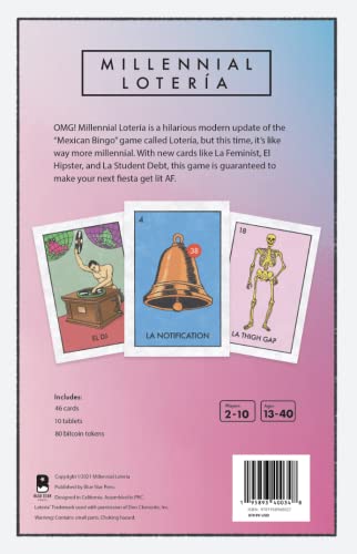 Blue Star Press Millennial Loteria Game: Family Fiesta Edition Mexican Bingo