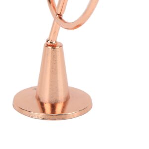 Spinning Top Toy, Zinc Alloy Decompression Rose Gold Balanced Gyroscope with Rope for Decoration for Gift