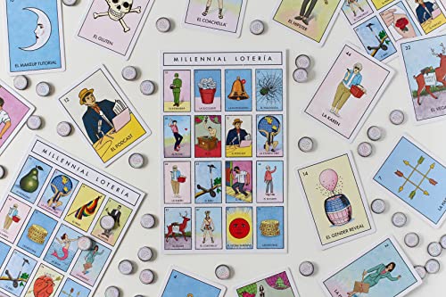 Blue Star Press Millennial Loteria Game: Family Fiesta Edition Mexican Bingo