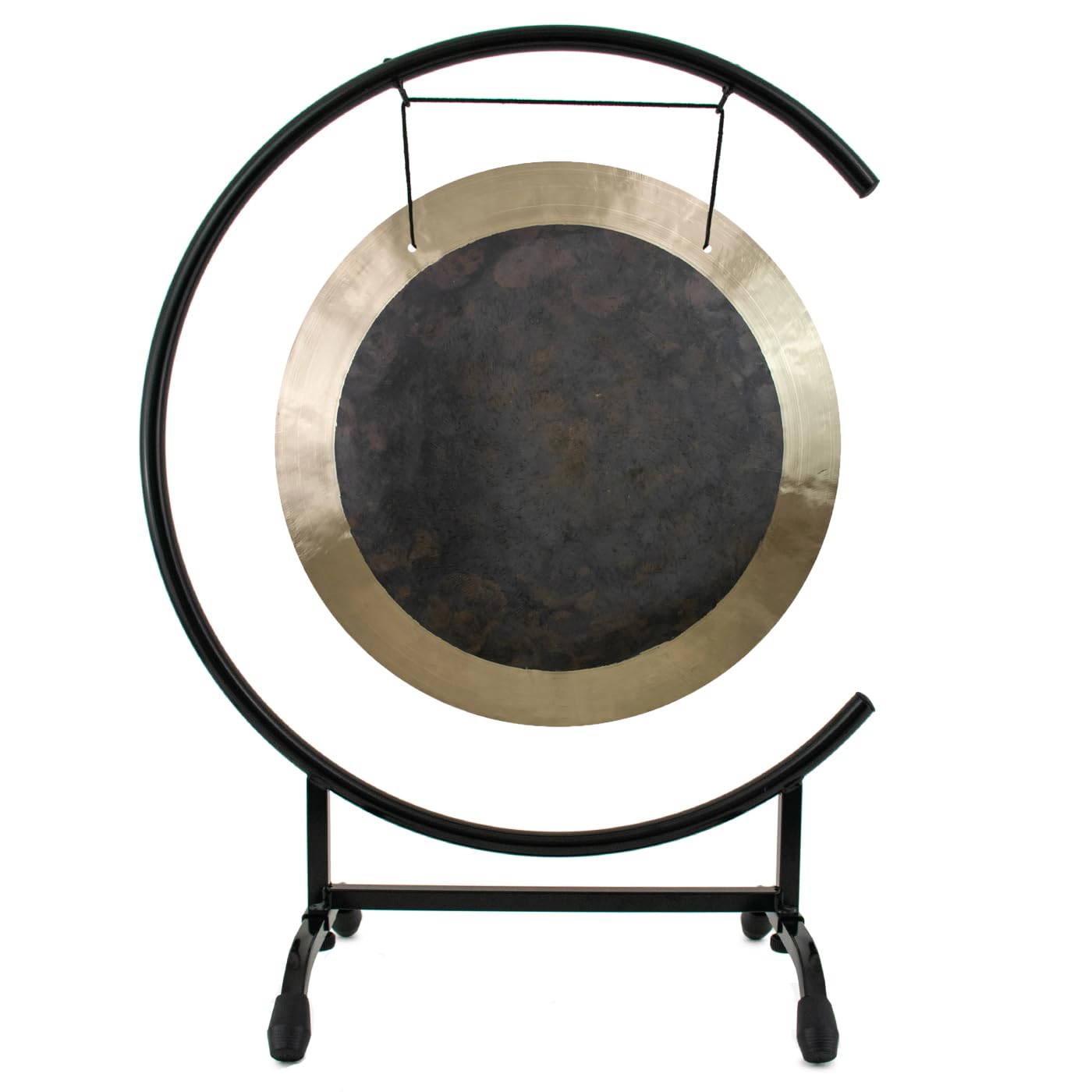 16" Chinese Gongs on High C Stand - 16" Deep Breath Gong. Includes Gong, Mallet & Gong Stand/Easy to Assemble Metal Stand/Great for Small Spaces