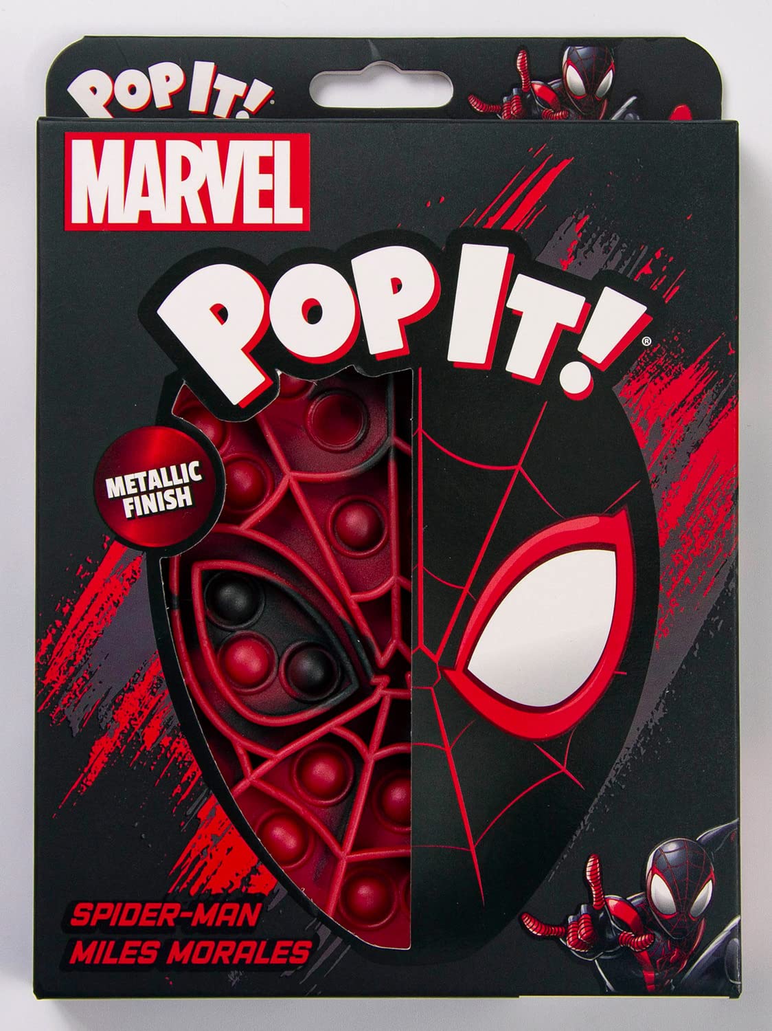 Buffalo Games - Pop It! - Spider-Man Marvel Miles Morales Metallic