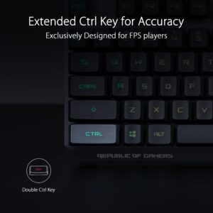 ASUS ROG Strix Scope RX TKL Wireless Deluxe, 80% Gaming Keyboard, Tri-Mode connectivity (2.4GHz RF, Bluetooth, Wired), ROG RX Blue Optical Mechanical Switches, PBT Keycaps, RGB, Wrist Rest, Black