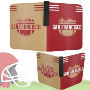 KivolFun San Francisco Football Card Binder with Sleeves, 900 Pocket, 3 Ring, Waterproof, Dustproof, Durable