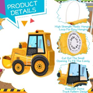 Construction Dump Truck Piñata Construction Piñata with Blindfold and Bat Construction Party Supplies Tractor Excavator Piñata for Kids Construction Truck Birthday Decor(Bulldozer)