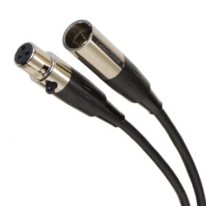 CablesOnline 6-inches Mini-XLR 3-Pin Male to Mini-XLR 3-Pin Female Pro Microphone Cable, XM-000