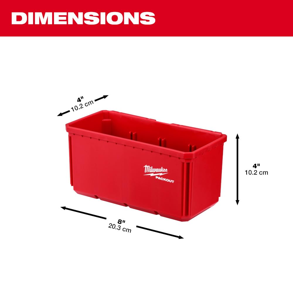 Milwaukee 48-22-8063 2PK PACKOUT Shop Storage Large Bin Set