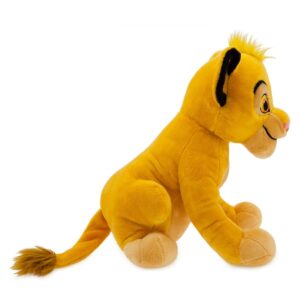 Disney Store Official Simba Medium Soft Toy for Kids, Cuddly Character with Fuzzy Texture and Embroidered Details, Furry Mane and Tail Tuft, Plushy Suitable for All Ages.