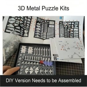 3D Metal Model Kits, Mechanical Spider King 3D Metal Puzzle,Steel Warcraft Collection DIY Animal Brain Teasers Simple 3D Puzzles Home Decor Art Craft Gifts Toys for Adult