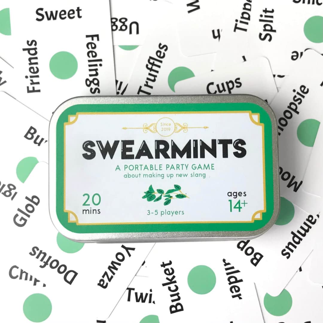 Cheer Up Games Swearmints | The Portable Party Game That Fits in Your Pocket | Unique Gift Idea | 3-5 Players | Ages 14+