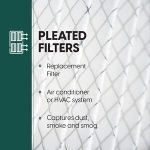 EconoHome 20x25x4 AC Furnace Pleated Air Filter MERV 11 Replacement – Allergen Defense, 2 Pack, Fits Lennox (X6673), Honeywell (FC100A1037) filters. (Actual size: 19.94 x 24.86 x 4.36 Inches)