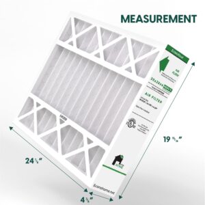 EconoHome 20x25x4 AC Furnace Pleated Air Filter MERV 11 Replacement – Allergen Defense, 2 Pack, Fits Lennox (X6673), Honeywell (FC100A1037) filters. (Actual size: 19.94 x 24.86 x 4.36 Inches)