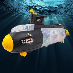 Kidplokio 7pc Submarine Shark Diecast Toy Car Carrier Boys Play Set, Ages 3 and Up