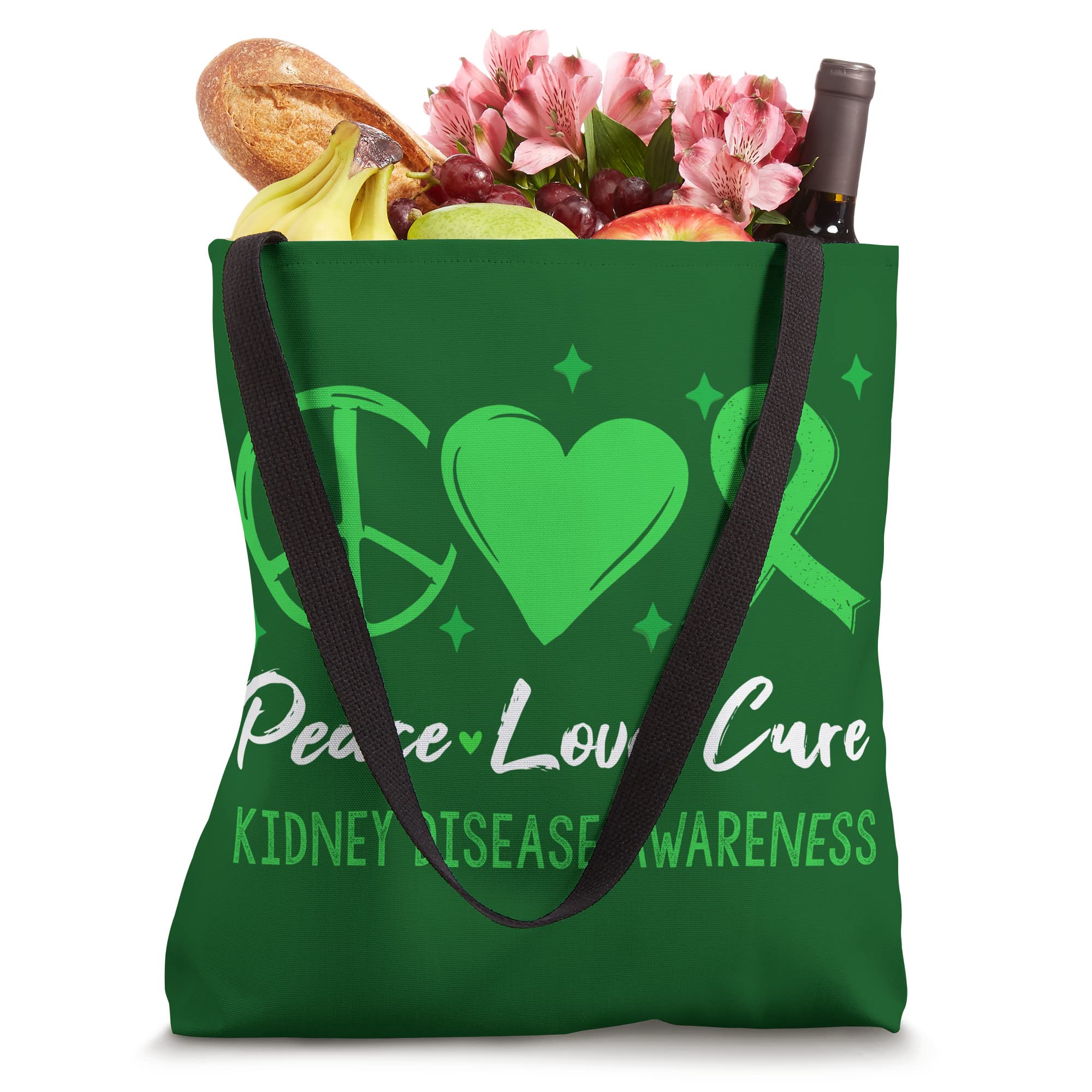 In March Wear Green Ribbon Kidney Disease Awareness Tote Bag