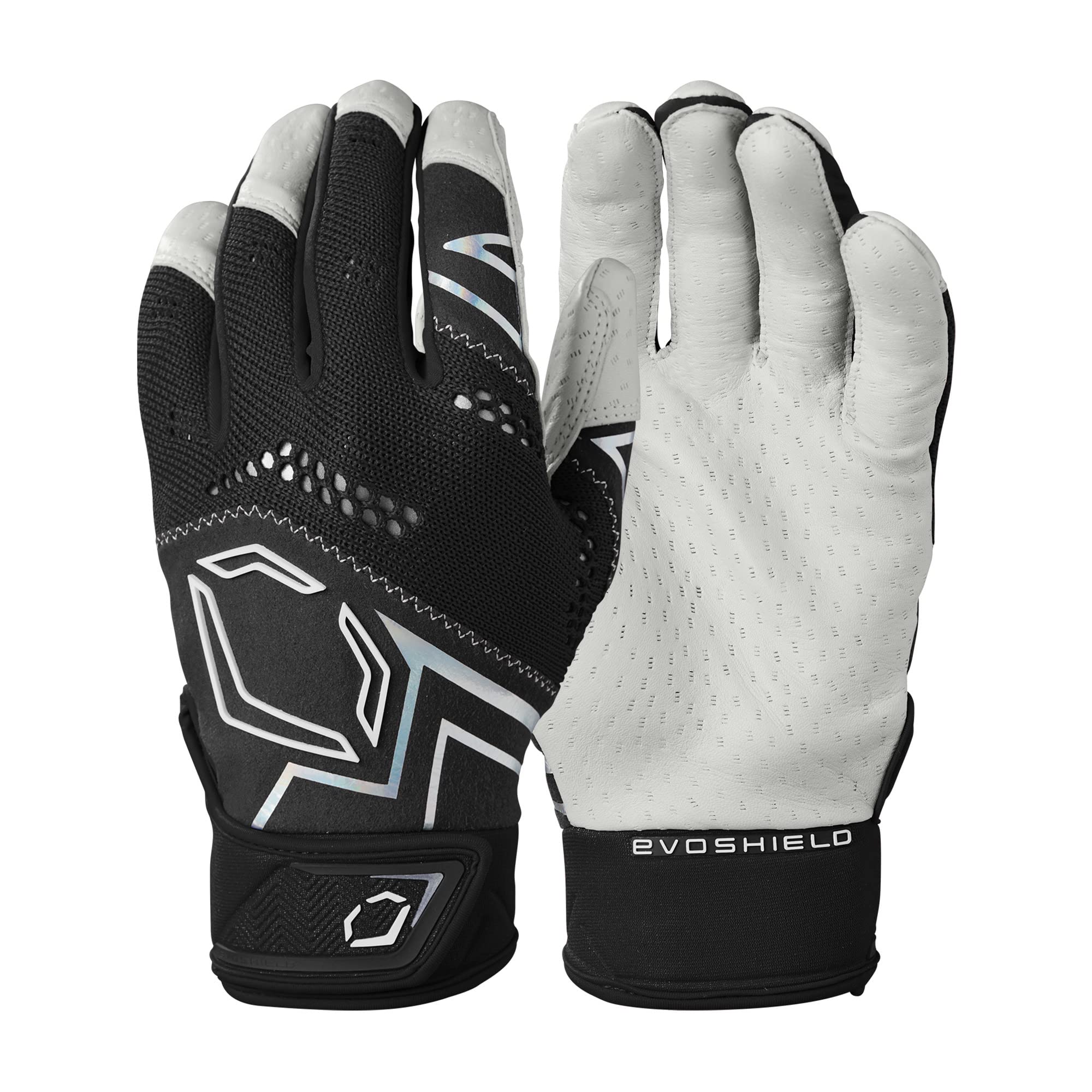 EvoShield Adult Pro-SRZ™ V2 Batting Gloves - Black, Medium