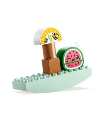 LEGO DUPLO My First Organic Market 10983, Fruit and Vegetables Toy Food Set, Learn Numbers, Stacking Educational Toys for Toddlers 18 Months - 3 Years Old