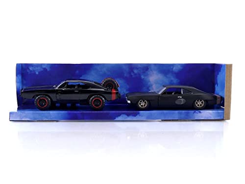 Fast & Furious 1:32 Dom's Dodge Charger & 1968 Dodge Charger Widebody Die-cast Car Twin Pack, Toys for Kids and Adults