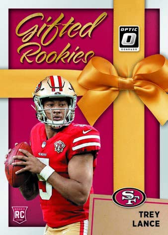 2021 Panini Donruss Optic Football Jumbo Cello Pack (Green Velocity Parallels!) - 12 Trading Cards per Pack