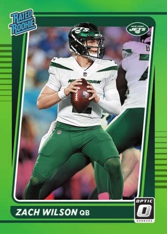 2021 Panini Donruss Optic Football Jumbo Cello Pack (Green Velocity Parallels!) - 12 Trading Cards per Pack