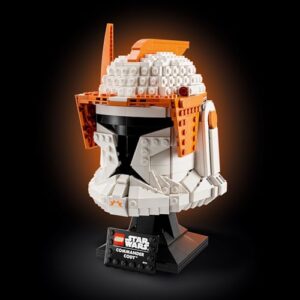 LEGO Star Wars Clone Commander Cody Helmet 75350 Collectible Building Set - Featuring Authentic Details, Office Decor Display Model for Adults, The Clone Wars Collection Memorabilia and Gift Idea