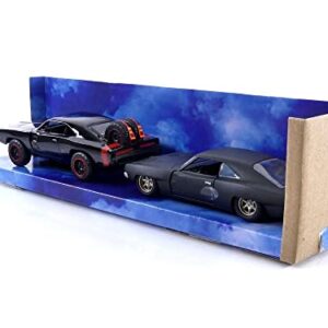 Fast & Furious 1:32 Dom's Dodge Charger & 1968 Dodge Charger Widebody Die-cast Car Twin Pack, Toys for Kids and Adults