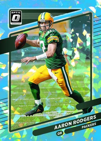 2021 Panini Donruss Optic Football Jumbo Cello Pack (Green Velocity Parallels!) - 12 Trading Cards per Pack