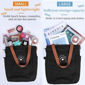 Canvas Tote Bag for Women men Shopping Bag with Zipper Pocket Handbags Crossbody Bag