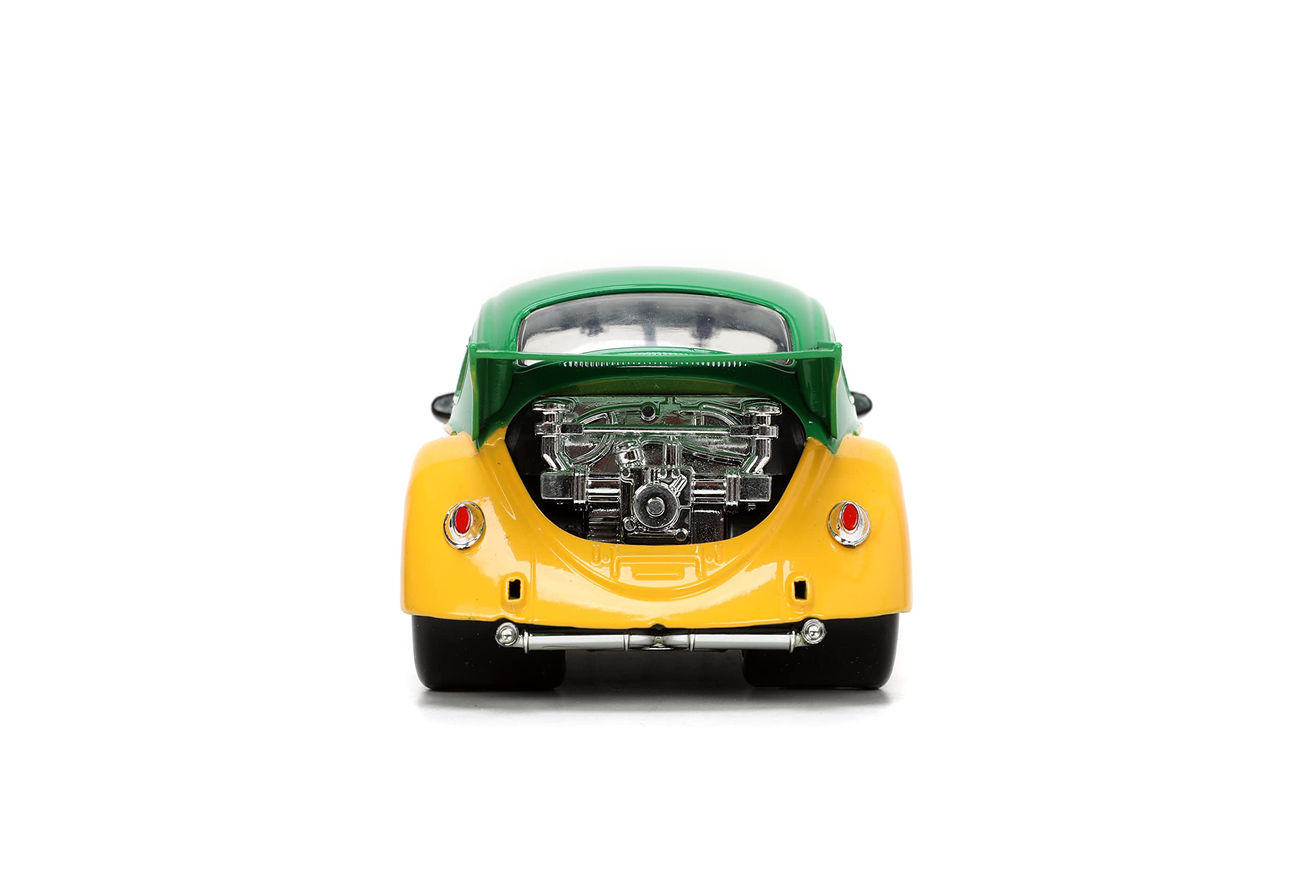 Jada Teenage Mutant Ninja Turtles 1:24 1959 Volkswagen Drag Beetle Die-cast Car & 2.75" Michelangelo Figure, Toys for Kids and Adults (33741)