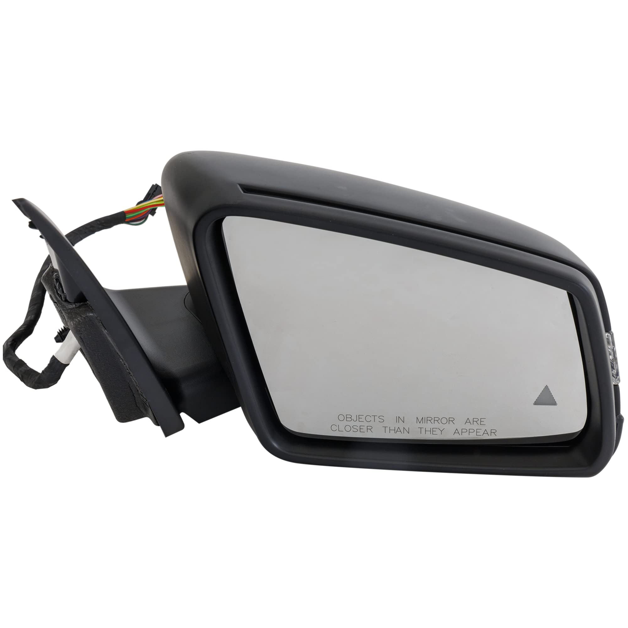 Kool Vue Passenger Side Power Heated Mirror for Mercedes Benz C250 C300 C350 C63 AMG 2012-2014 Power Fold With Signal Light, Blind Spot Light, Memory & Puddle Lamp Paintable Sedan