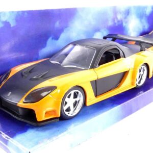 Fast & Furious 1:32 Han's Mazda RX-7 & Toyota GR Supra Die-cast Car Twin Pack, Toys for Kids and Adults