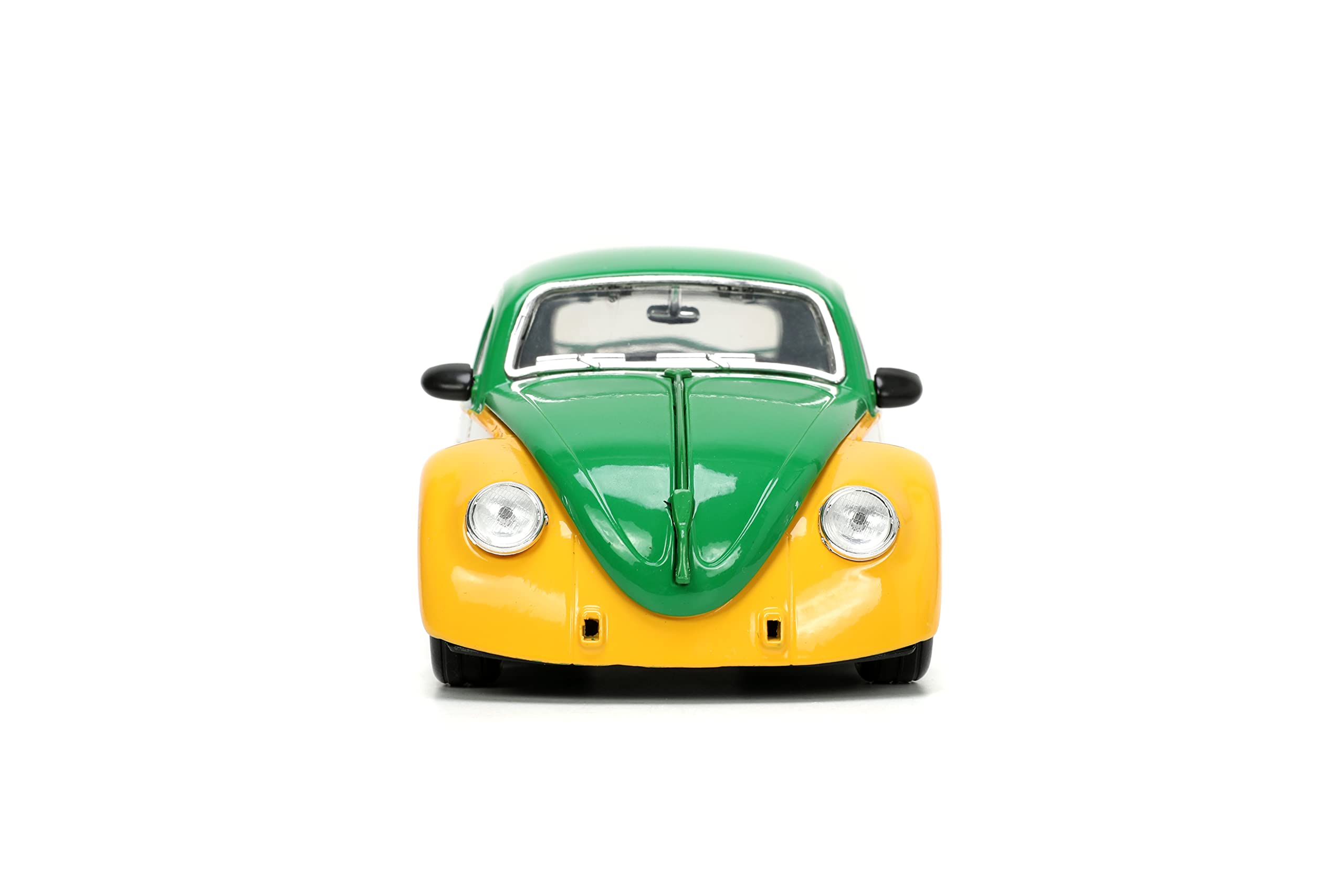 Jada Teenage Mutant Ninja Turtles 1:24 1959 Volkswagen Drag Beetle Die-cast Car & 2.75" Michelangelo Figure, Toys for Kids and Adults (33741)